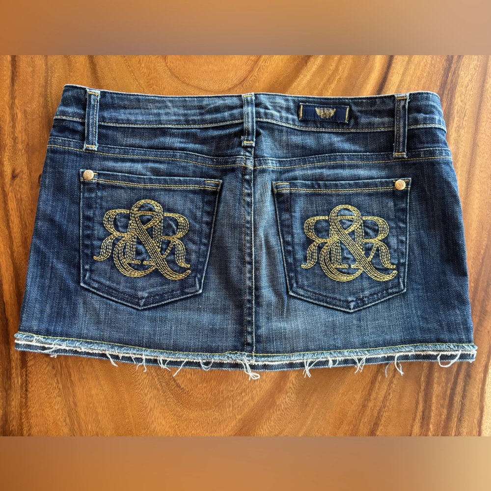 Rock & Republic Denim Mini Skirt Sz 27